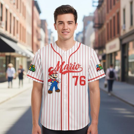 Discover Personalized Super Game Character Baseball Kid Adult Jersey, Game Series