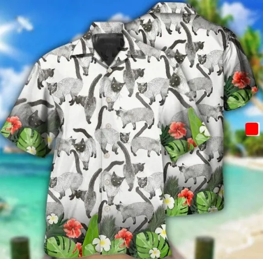 Discover Siamese Cat Lovely 3D HAWAII SHIRT Mother Day Gift All Over Print Best Price