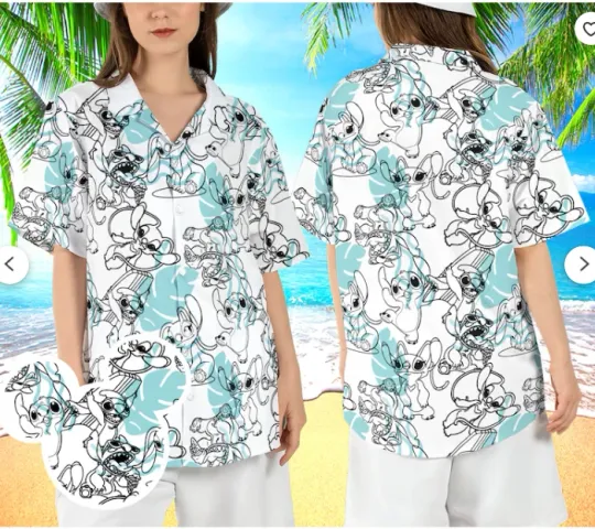 Discover Stitch and Angel Summer 3D HAWAII SHIRT HALLOWEEN GIFT BEST PRICE OVER PRINT