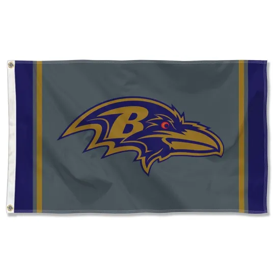 Discover For Baltimore Football fans 3x5 ft Black Sideline Flag - football Gift Banner