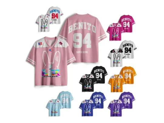 Discover Personalized Team Name & Number Football Jersey Benito #94 Football Jersey