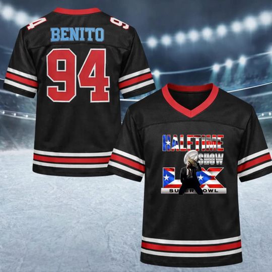 Discover Team Benito 94 Football Jersey, Puerto Rico Team Benito #94 Football Jersey