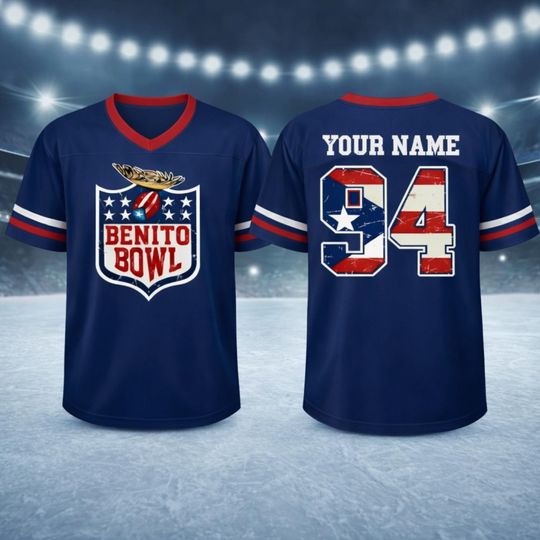 Discover Personalized Team Benito 94 Football Jersey, Puerto Rico Team Benito #94 Football Jersey