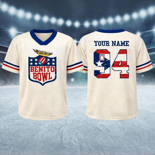 Discover Personalized Team Benito 94 Football Jersey, Puerto Rico Team Benito #94 Football Jersey