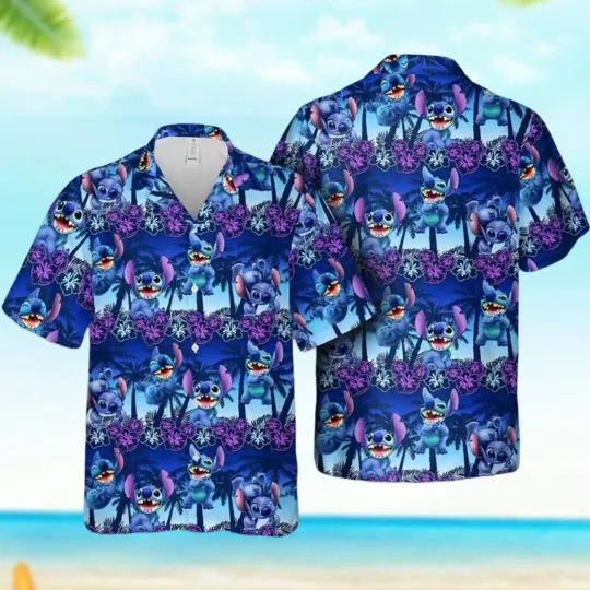 Discover Lilo And Stitch Funny Beach Hawaiian Shirt, Disneyland Aloha Shirts