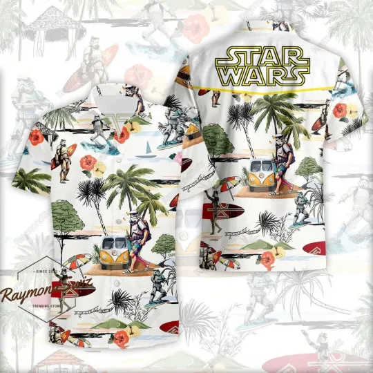 Discover Halloween Stormtrooper Star Wars Summer Hawaiian Shirt