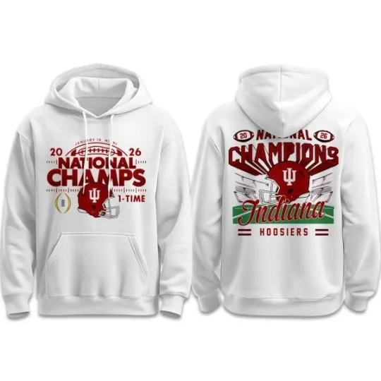 Discover Indiana Hoosiers 2026 CFP National Champions 3D Hoodie Unisex