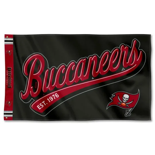 Discover Tampa Bay Football 3x5 ft Script Logo Flag - football Gift Banner
