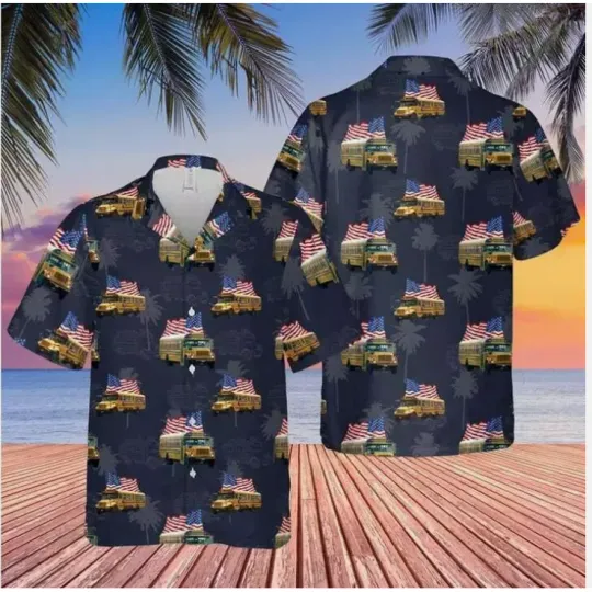 Discover Men's school Bus 3D HAWAII SHIRT The Mother Day Gift US Size Christmas Gift