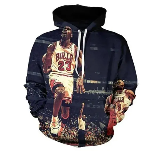 Discover Michael Jordan 3D Hoodie, Gift For Fan 3D Hoodie