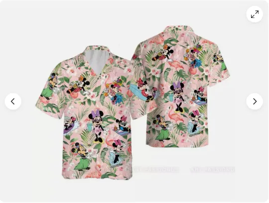 Discover Adorable Minnie Mouse Tropical Summer Beach Vacation Floral Hawaiian Shirt