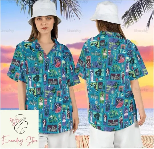 Discover Haunted Mansion Summer Hawaiian Shirt