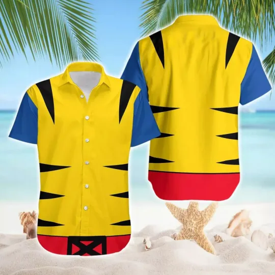 Never Too Old For Wolverine Superhero Wolverine's Summer Hawaiian Shirt