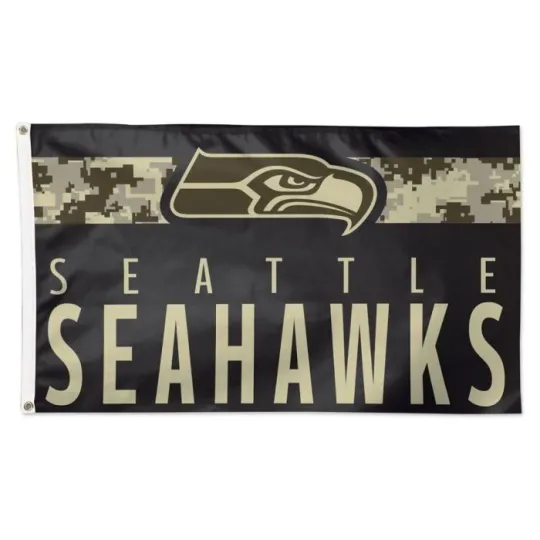 Discover For Seattle Football fans 3x5 ft Camouflage Flag - football Gift Banner