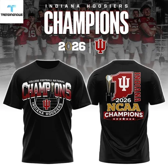 Discover Indiana Hoosiers 2026 NCAA National Champions T-Shirt, Fan Gift