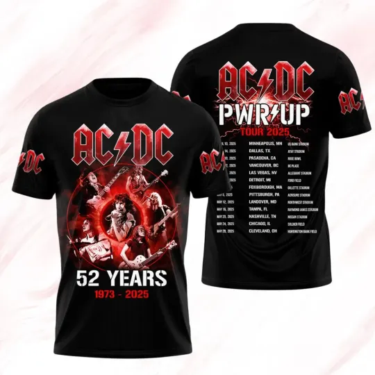 Ac dc Road to Hell 79 3d Tshirt