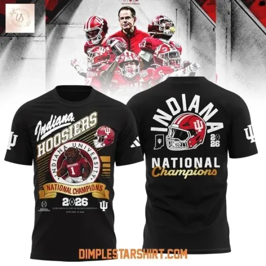 Discover Indiana Hoosiers CFP National Champions 3D T-Shirt