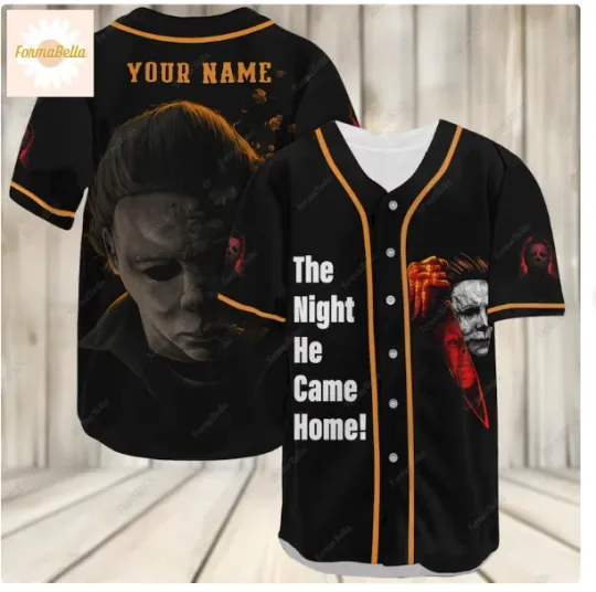 Discover Vintage Michael Myers 3D Baseball Jersey Shirt HALLOWEEN GIFT BEST PRICE US SIZE