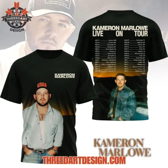 Discover Kameron Marlowe Live Tour 3D T-Shirt