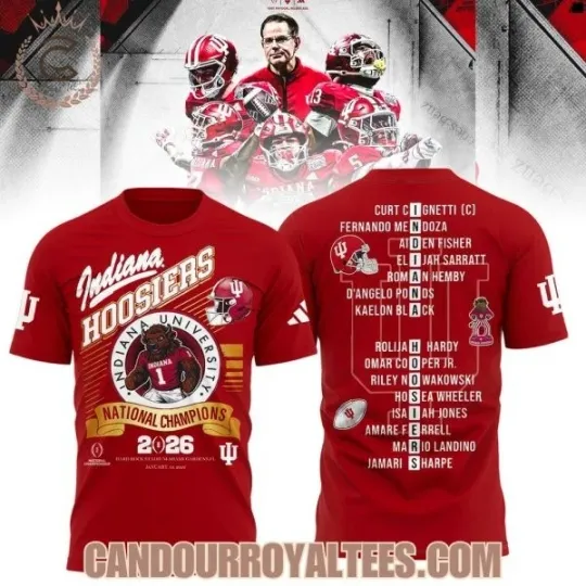 Discover Indiana Hoosiers 2025 National Champions 3D Unisex T-Shirt
