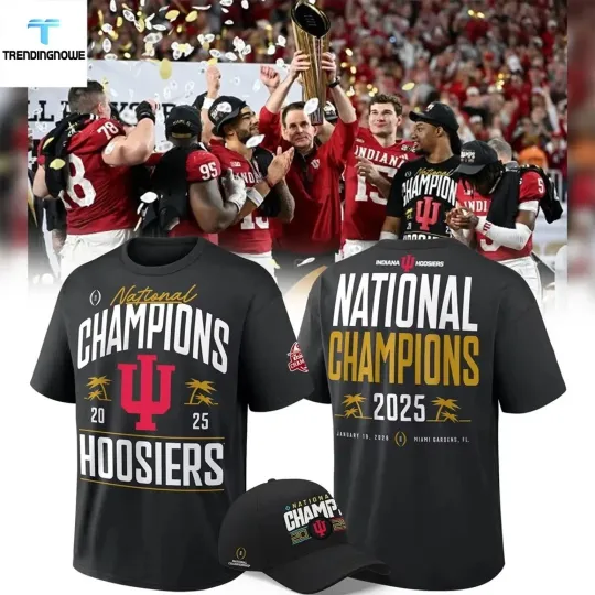 Indiana Hoosiers 2026 National Championship Locker Room 3D T-Shirt