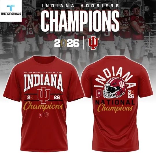 Discover Indiana Hoosiers 2026 NCAA National Champions T-Shirt Unisex