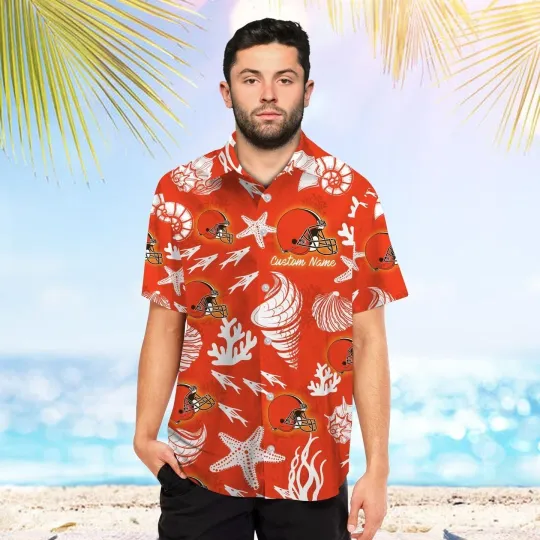 Discover football Hawaiian Shirt Cleveland Football Tropical Hawaiian Gift For Fans