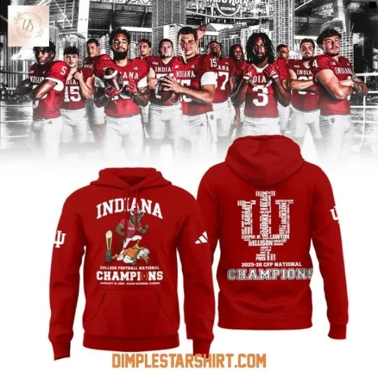 Discover Indiana Hoosiers 2026 National Champions 3D Hoodie