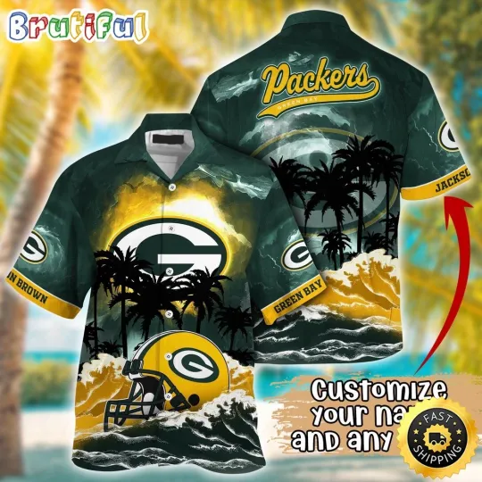 Discover Personalized Green Bay Football Hawaiian Shirt Logo Aloha Shirt For Fans