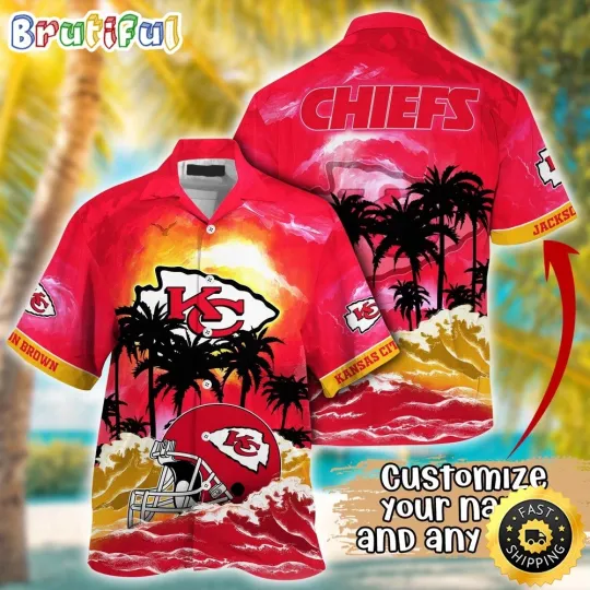 Personalized Kansas City Football Hawaiian Shirt Logo Aloha Shirt For Fans