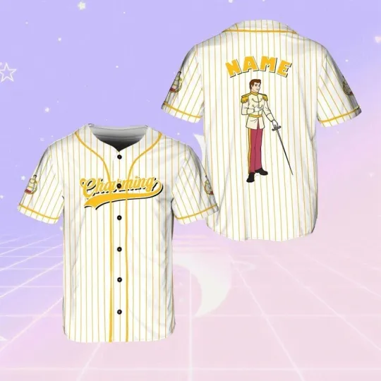 Discover Personalized Never Too Old Cinde Prince Charming 3D Baseball Jersey Shirt