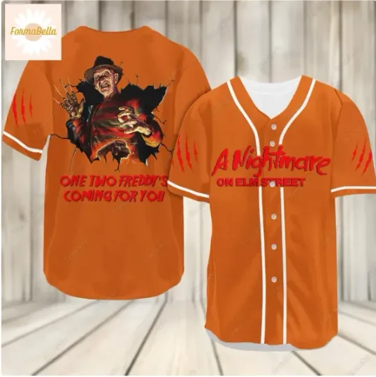 Halloween Freddy Krueger 3D Baseball Jersey Shirt