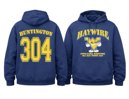 Discover Haywire Rock Band Huntington Music Event Hoodie Jan 16th 2026