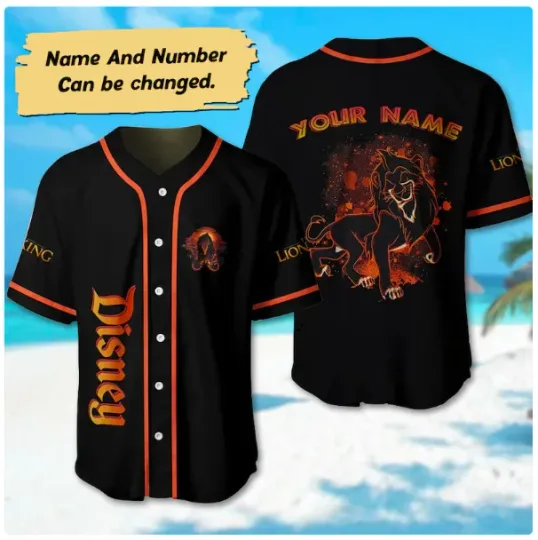 Discover Personalized The Lion King3D Baseball Jersey Shirt HALLOWEEN GIFT CHRISTMAS GIFT