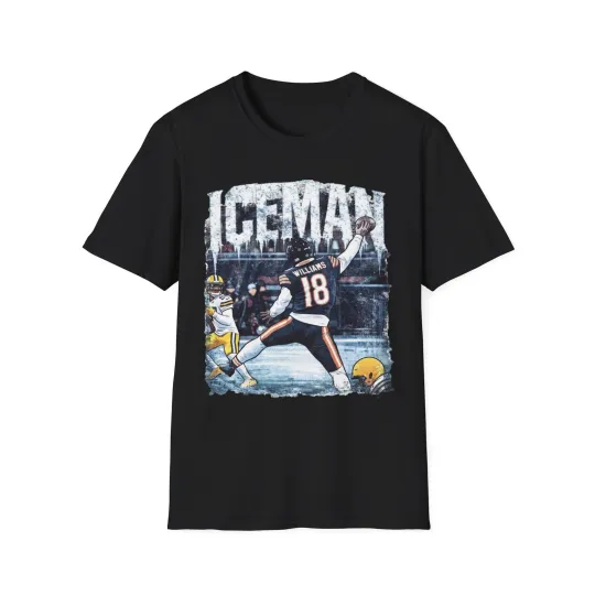 Caleb Williams Iceman Chicago Bears Football Fan T-Shirt Viral Playoff football Tee