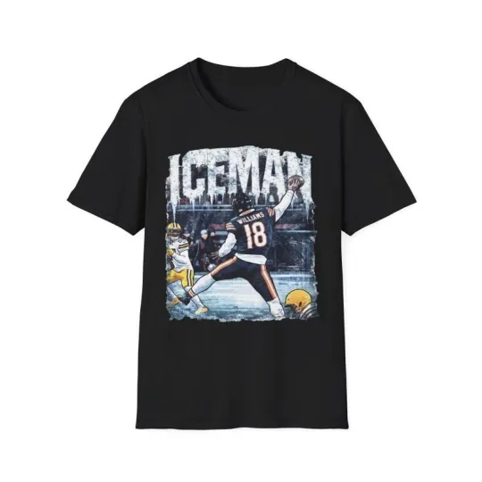 Caleb Williams Iceman Chicago Football Fan T-Shirt Viral Playoff Moment Meme Tee