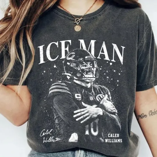Ice Man Caleb Williams Football Vintage Shirt, Chicago Football Shirt, Ice Man