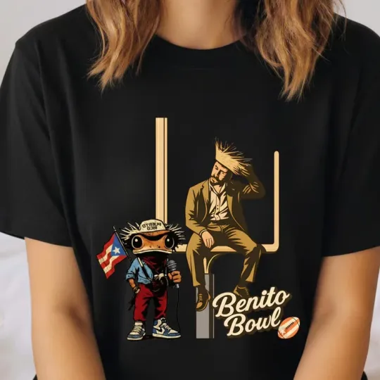 Discover Benito Bowl Shirt, Puerto Rico Coqui Frog Tee, Football Fan Gift