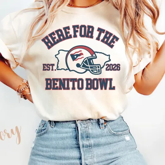Discover Here for the Benito Bowl Shirt, Puerto Rican Football Tee, Puerto Rico Shirt, B