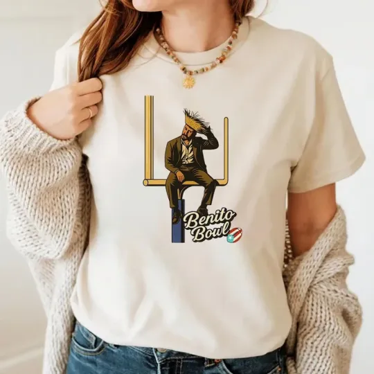 Discover Benito Bowl Football Parody Shirt, Halftime Show Tee, Puerto Rico Pride