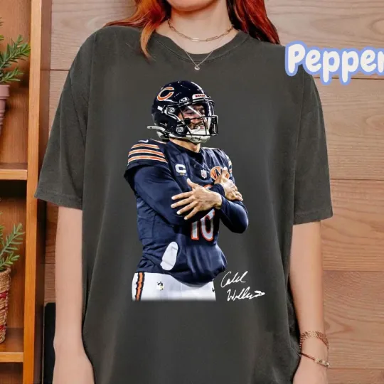 Discover Chicago Football Caleb T-Shirt, CALEB WILLIAMS "COLD" Chicago Football Shirt, g