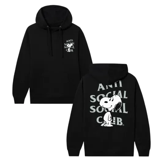 Discover Anti Soociial Clubb X Peanuts Logo Hoodie