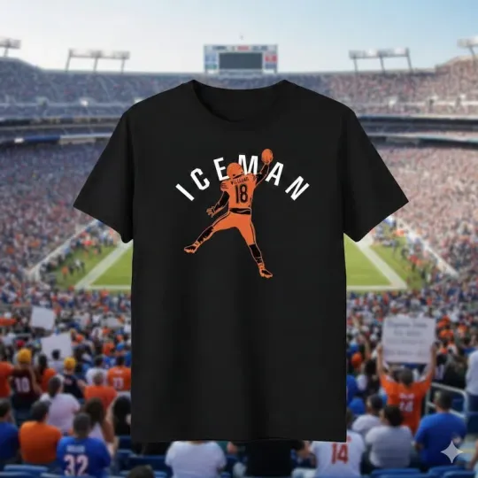 Caleb Williams Iceman 18 Football Shirt, Chicago Football T-shirt, Game Day