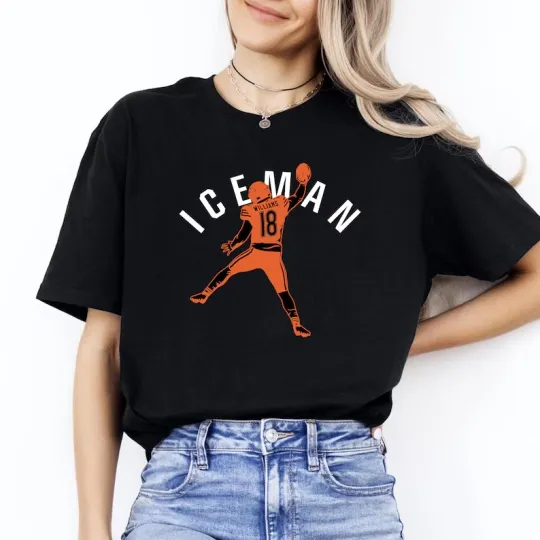 Discover Williams Iceman 18 Football Shirt, Chicago Football T-shirt, Fans Gift, Game Day