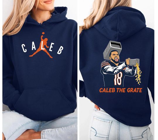 Cheese Grater Caleb Williams Hoodie, Chicago Football Graphic Unisex Shirt, Y2K Streetwear, Trendy Chicago Football Fan Gifts, Gift for him