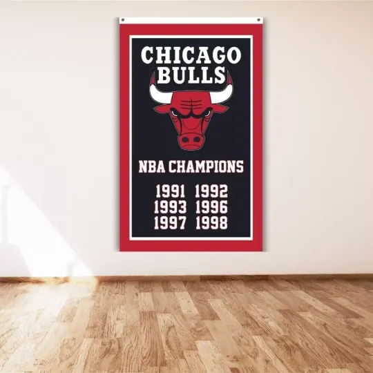 Chicago Bulls Banner Premium Matte Vertical Poster