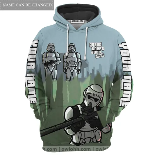 Star Wars Grand Theft Auto Stormtroopers 3D Hoodie