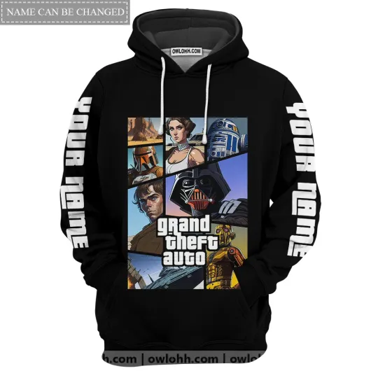 Star Wars Grand Theft Auto All Star 3D Hoodie