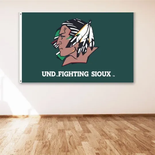 Discover North Dakota Football Team  House Flag Wall Decor Man Cave Banner