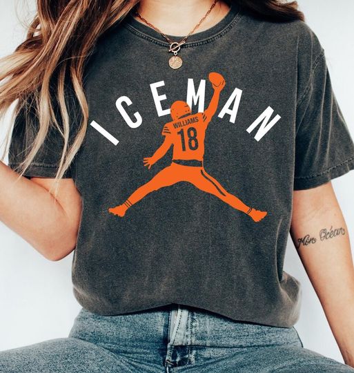 Chicago Jumpman Caleb "Iceman" Williams T-Shirt, Caleb Williams Ice Man Football Tee, Funny Football Gift Unisex